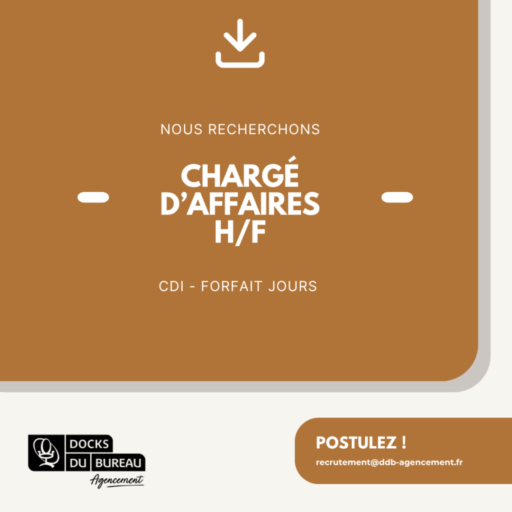 offre emploi docks du bureau agencement - chargé d_affaires